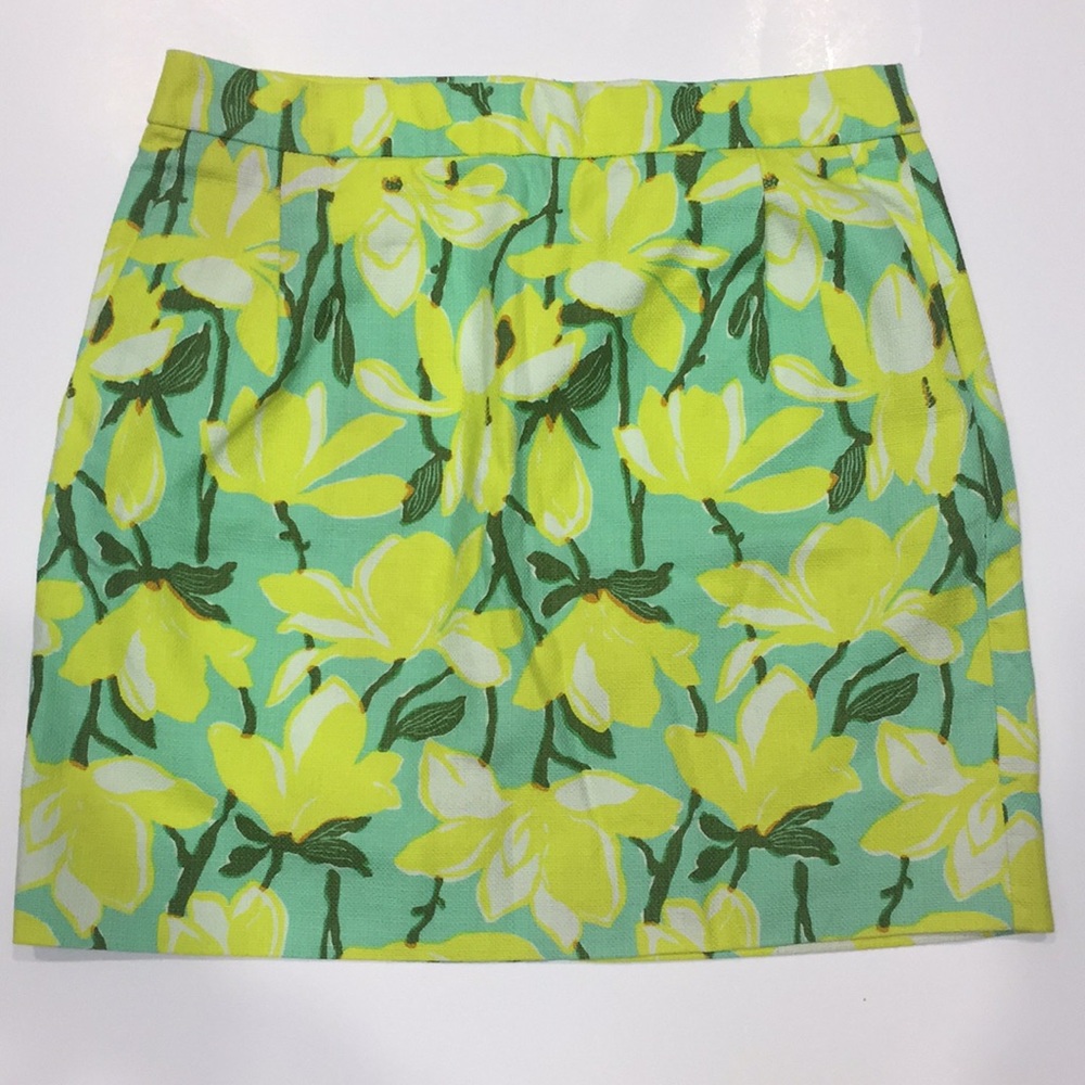 J Crew Floral Skirt With Pockets